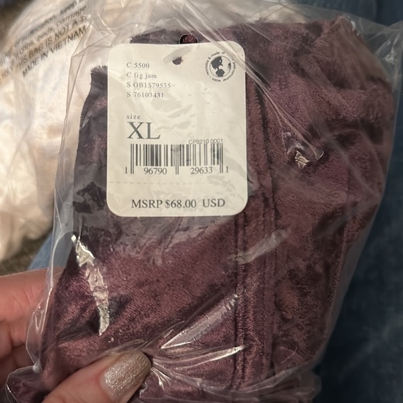 Free People All Night Velvet Tunic /Fig Jam - Picture 4 of 6